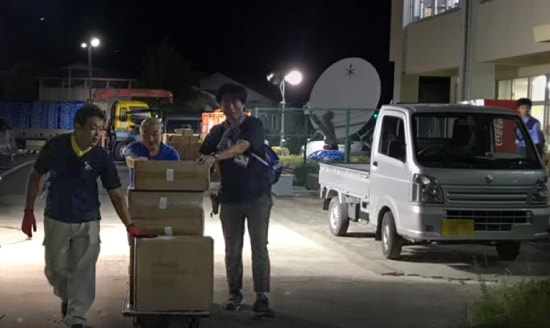 2019年台風15号の際に緊急提供